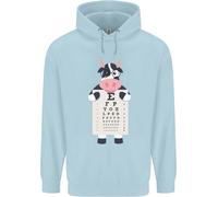 Un Mucca che Tiene Un Snellen Occhio Chart Occhiali Bambini Felpa con Cappuccio