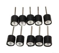 Un must have per gli appassionati del fai da te, confezione da 10 affidabili mandrini abrasivi in gomma compatibili con utensili rotanti standard (2,35 × 12,7 mm)