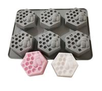 Un must have strumento riutilizzabile sei fori grigio silicone cottura e sapone