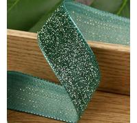 un nastro di velluto morbido, Nastro di velluto in filo d'oro glitterato da 5 metri for artigianato fai da te, accessori for cappelli, abbigliamento, cappelli, materiali for cucire(Green,16mm)