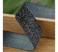 un nastro di velluto morbido, Nastro di velluto in filo d'oro glitterato da 5 metri for artigianato fai da te, accessori for cappelli, abbigliamento, cappelli, materiali for cucire(Blue,25mm)
