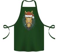 Un Natale Cavallo Equestre Cotone Grembiule 100% Biologico
