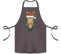 Un Natale Cavallo Equestre Cotone Grembiule 100% Biologico