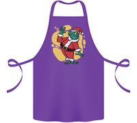 Un Natale Rana Dressed Come Babbo Natale Cotone Grembiule 100% Biologico