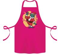 Un Natale Rana Dressed Come Babbo Natale Cotone Grembiule 100% Biologico