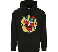 Un Natale Rana Vestito Come Babbo Natale Bambini Felpa con Cappuccio