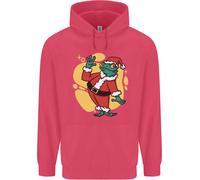 Un Natale Rana Vestito Come Babbo Natale Bambini Felpa con Cappuccio