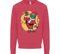 Un Natale Rana Vestito Come Babbo Natale Bambini Felpa Maglione