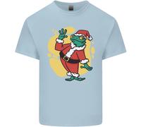 Un Natale Rana Vestito Come Babbo Natale T-Shirt Ragazzi Ragazze