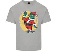 Un Natale Rana Vestito Come Babbo Natale T-Shirt Ragazzi Ragazze