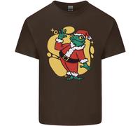 Un Natale Rana Vestito Come Babbo Natale T-Shirt Ragazzi Ragazze