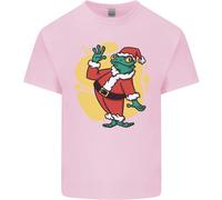 Un Natale Rana Vestito Come Babbo Natale T-Shirt Ragazzi Ragazze