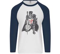 Un Nights Templare St. di George Giorno Inghilterra Uomo L/S Baseball T-Shirt