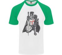 Un Nights Templare st Georges Giorno Inghilterra DA UOMO S/S Baseball T-Shirt