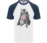 Un Nights Templare st Georges Giorno Inghilterra DA UOMO S/S Baseball T-Shirt