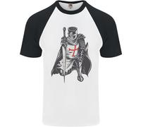 Un Nights Templare st Georges Giorno Inghilterra DA UOMO S/S Baseball T-Shirt