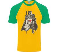 Un Nights Templare st Georges Giorno Inghilterra DA UOMO S/S Baseball T-Shirt