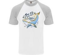 Un Nuda Banana Freezing Freddo IN Bed Uomo S/S Baseball T-Shirt