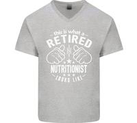 Un Nutrizionista In Pensione Sembra Una Maglietta In Cotone A V Per Uomo