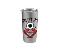 Un occhio Jack divertente meccanico gioco di parole Bicchiere termico in acciaio inox doppia parete