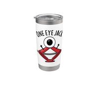 Un occhio Jack divertente meccanico gioco di parole Bicchiere termico in acciaio inox doppia parete