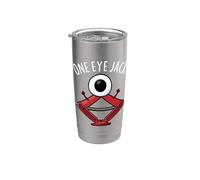 Un occhio Jack divertente meccanico gioco di parole Bicchiere termico in acciaio inox doppia parete