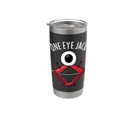 Un occhio Jack divertente meccanico gioco di parole Bicchiere termico in acciaio inox doppia parete