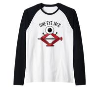 Un Occhio Jack Divertente Meccanico Gioco di Parole Maglia con Maniche Raglan