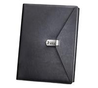 Un organizer per 4 documenti con chiusura a password ed elegante che migliora le immagini durante riunioni e presentazioni e vende raccoglitori