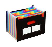 Un organizzatore a 4 strati per documenti, fisarmoniche, cartella di ordinamento, file organizzatore