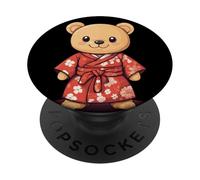 Un orsacchiotto che ama i kimono e il divertimento PopSockets PopGrip Adesivo
