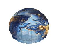 Un paesaggio scintillante Cuffia da a riutilizzabile - cuffia da a quotidiana a doppio strato impermeabile, elastica ed ecologica