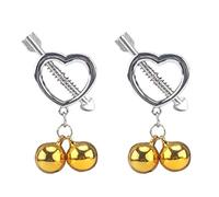 Un paio di campanelli d'amore con clip per il petto e decorazioni giocattolo