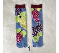 Un Paio Di Donna Kimono Calze Tabi Two-Toe Stile Giapponese Assorted Traspirante