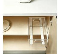 Un paio di guide silenziose per cassetti, senza trapano, esclusa la scatola portaoggetti. Binari estraibili per armadio da cucina, organizer regolabile per armadio, bagno, dispensa