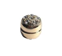 Un paio di magneti for hijab, spille rotonde con strass, gemelli decorati, accessori unisex for adulti(Golden)