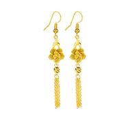 Un Paio di Orecchini Orecchini in Oro Sabbia Non sbiadiscono Gioielli in Oro 24 carati placcati Rame per Molto Tempo Creativo e Utile Convenient Design