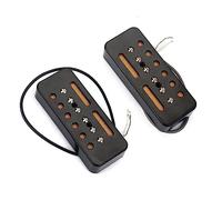 Un Paio Di Pickup Per Barra Di Sapone A Bobina Singola Nera 50 Mm/52 Mm Di Spazio Per Chitarra Elettrica Pickups Set per Chitarra Elettrica