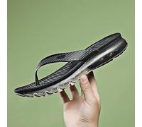 UN Pantofole con cuscino d'aria a palmo pieno Sandali firmati Infradito Uomo Scarpe casual for la casa Batacchio di lusso(Black salt,46)