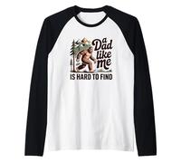 Un papà come me è difficile da trovare Bigfoot Maglia con Maniche Raglan