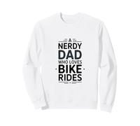 Un papà Nerd Che AMA Andare in Bicicletta Il Padre in Bicicletta Felpa