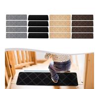 Un passo verso la sicurezza con la nostra confezione da quattro tappeti antiscivolo facili da mantenere (nero)