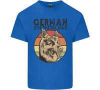 Un Pastore Tedesco Cane Papà Uomo Cotone T-Shirt