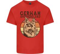 Un Pastore Tedesco Cane Papà Uomo Cotone T-Shirt Maglietta