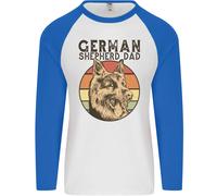 Un Pastore Tedesco Cane Papà Uomo L/S Baseball T-Shirt