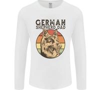 Un Pastore Tedesco Cane Papà Uomo Maniche