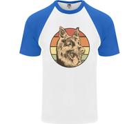 Un Pastore Tedesco Papà DA UOMO S/S Baseball T-Shirt