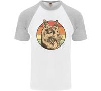 Un Pastore Tedesco Papà DA UOMO S/S Baseball T-Shirt