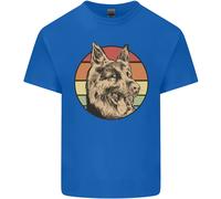 Un Pastore Tedesco Papà Uomo Cotone T-Shirt Maglietta