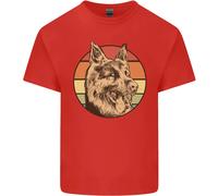 Un Pastore Tedesco Papà Uomo Cotone T-Shirt Maglietta